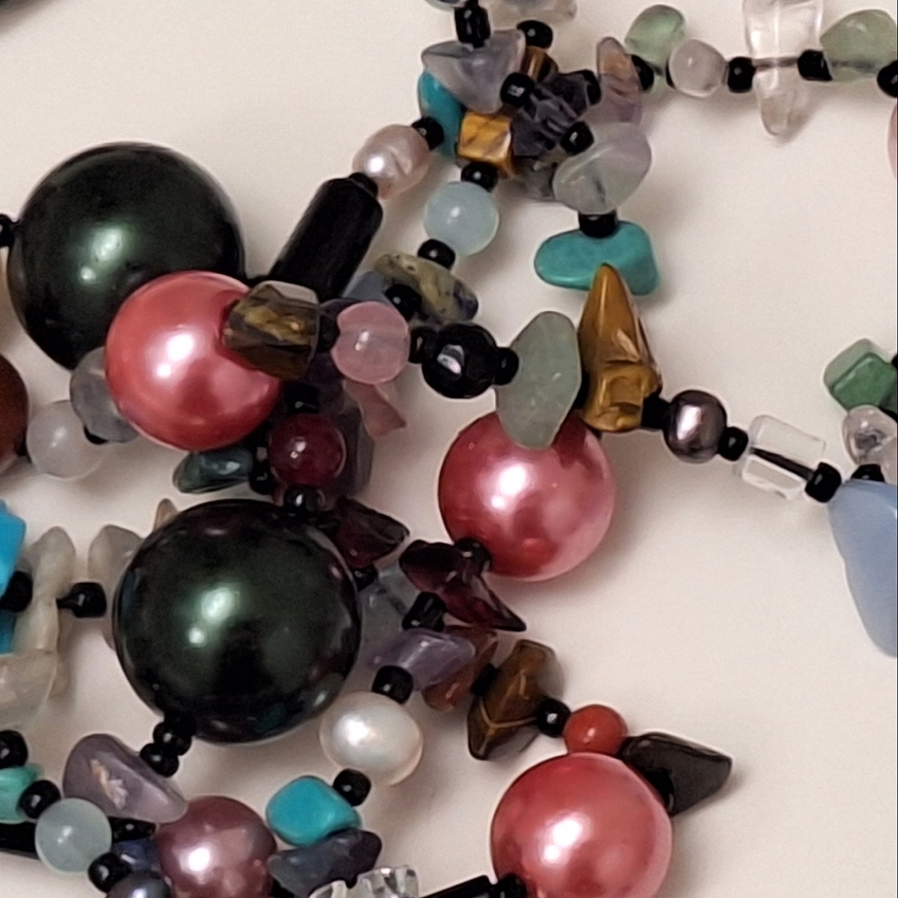 🔴🟩💠Beaded Necklace💠🟩🔴 - Picture 7 of 8